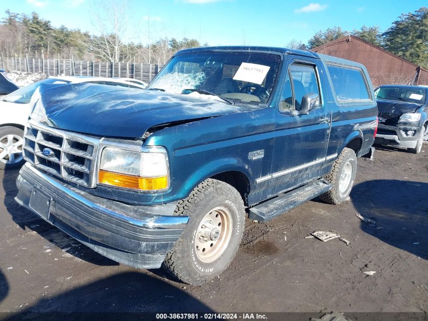 1995 Ford Bronco U100 VIN: 1FMEU15H8SLA61575 Lot: 38637981