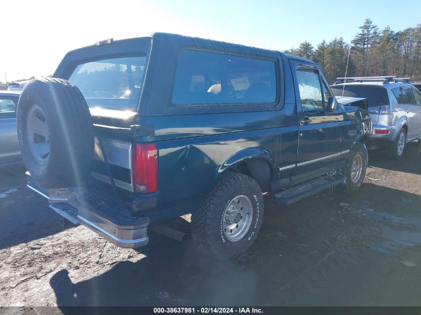 1995 Ford Bronco U100 VIN: 1FMEU15H8SLA61575 Lot: 38637981