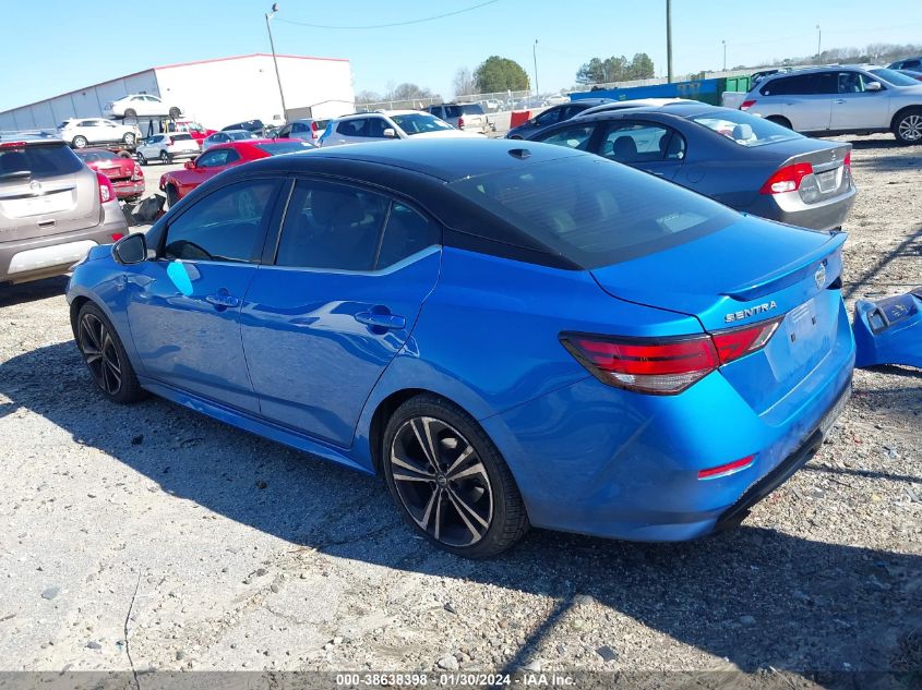 2021 Nissan Sentra Sr Xtronic Cvt VIN: 3N1AB8DV4MY205256 Lot: 38638398