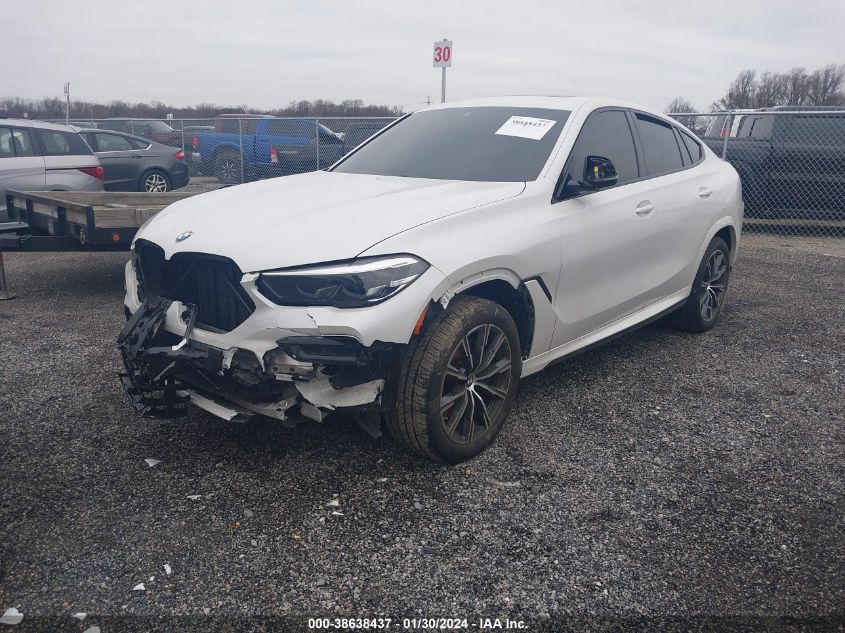 VIN 5UXCY6C03N9K75352 2022 BMW X6, Xdrive40I no.2