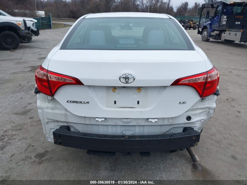 2018 Toyota Corolla Le VIN: 2T1BURHE0JC042578 Lot: 38638519