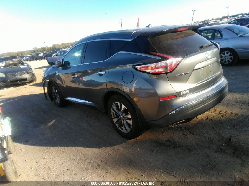 2015 Nissan Murano Sl VIN: 5N1AZ2MG4FN215093 Lot: 38638583