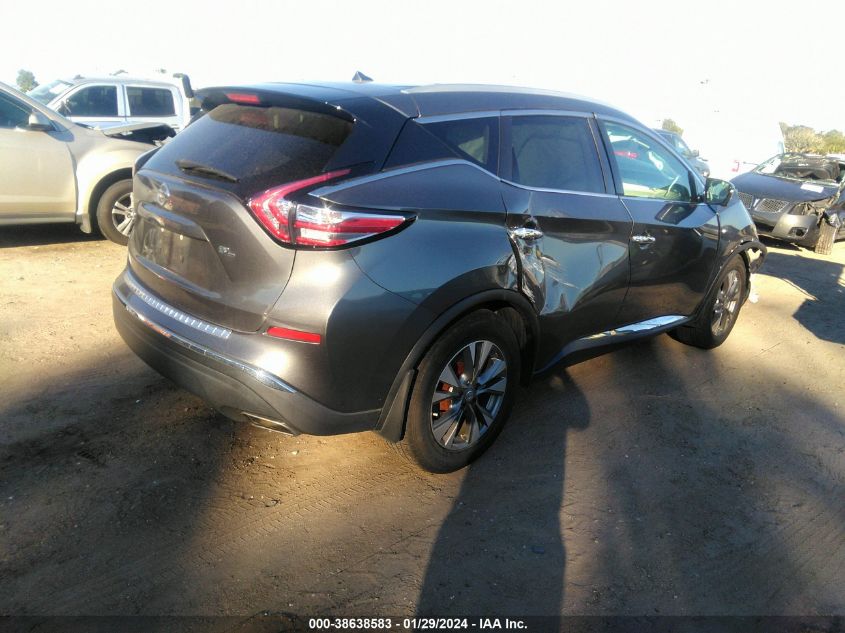 2015 Nissan Murano Sl VIN: 5N1AZ2MG4FN215093 Lot: 38638583