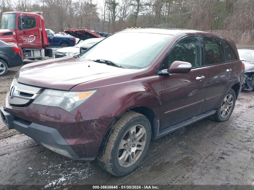 2008 Acura Mdx Technology Package VIN: 2HNYD28398H527196 Lot: 38638648