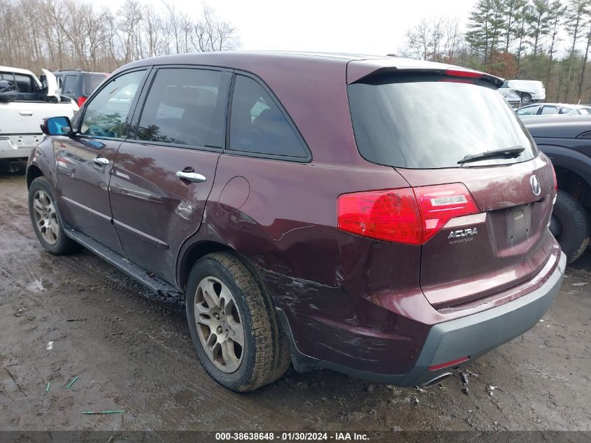 2008 Acura Mdx Technology Package VIN: 2HNYD28398H527196 Lot: 38638648