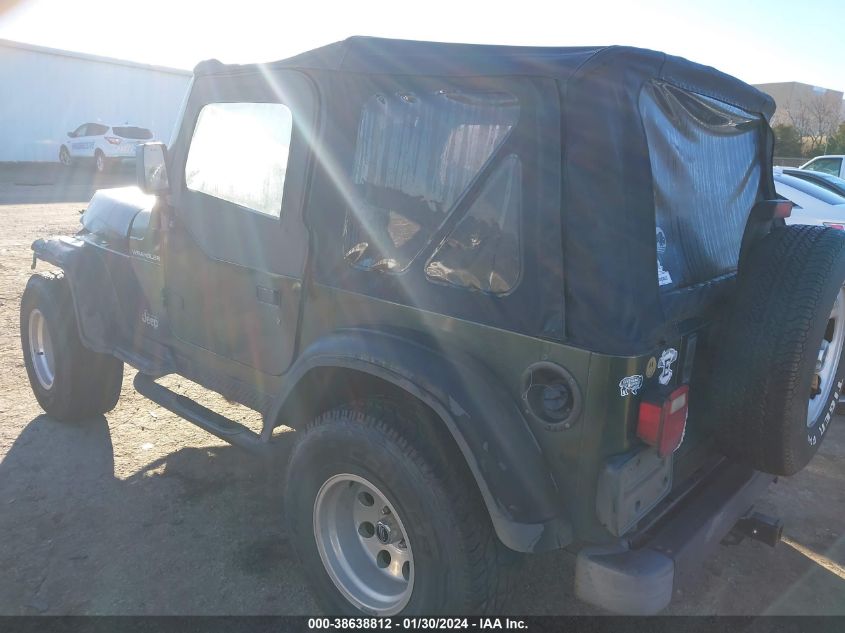 1997 Jeep Wrangler Se VIN: 1J4FY29P2VP439188 Lot: 38638812