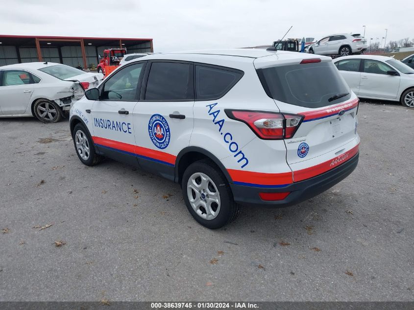 2018 Ford Escape S VIN: 1FMCU0F7XJUC89920 Lot: 38639745