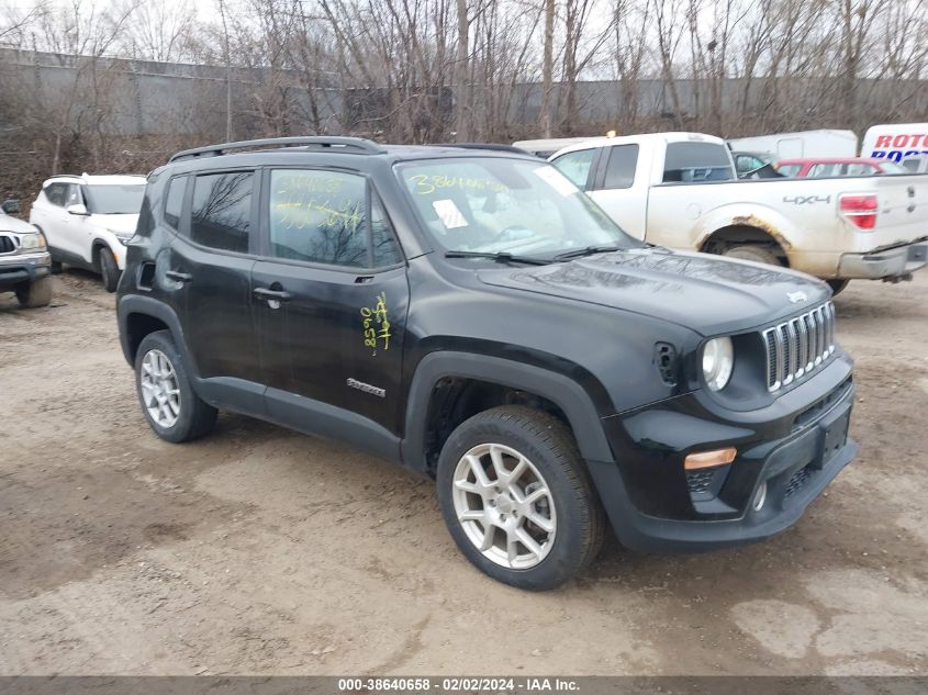 2020 Jeep Renegade Latitude 4X4 VIN: ZACNJBBB5LPL02019 Lot: 38640658