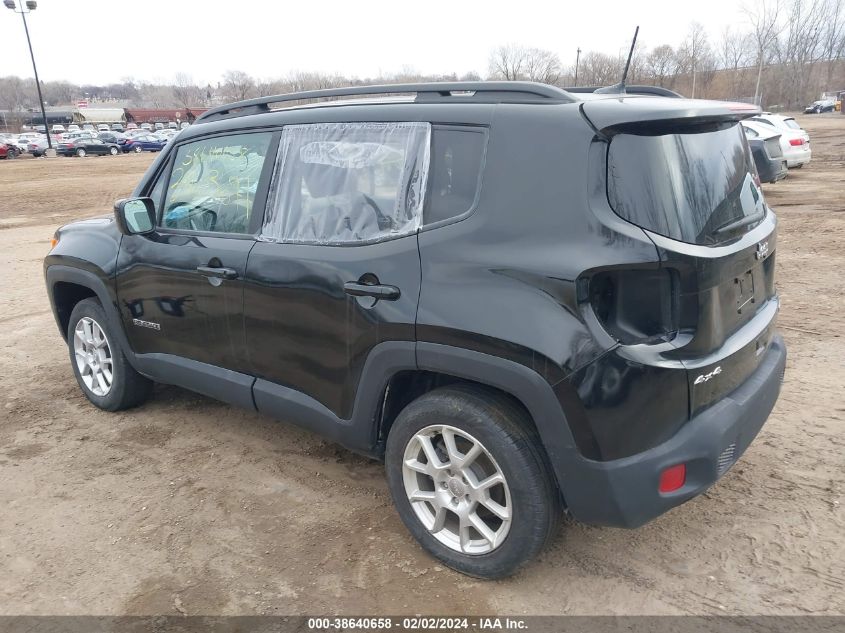 2020 Jeep Renegade Latitude 4X4 VIN: ZACNJBBB5LPL02019 Lot: 38640658