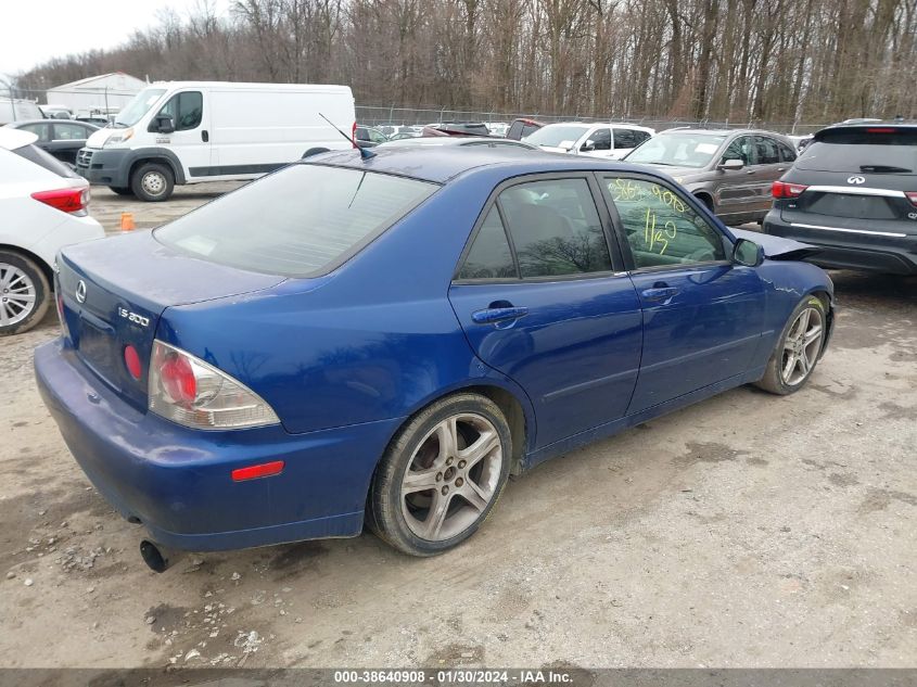 2001 Lexus Is 300 Base (A5) VIN: JTHBD182110020119 Lot: 38640908