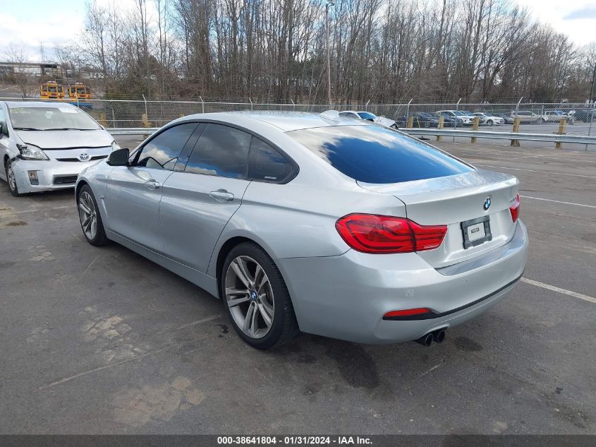 2018 BMW 430I Gran Coupe VIN: WBA4J1C56JBG80522 Lot: 38641804