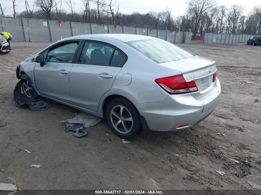 2015 Honda Civic Se VIN: 19XFB2F7XFE292096 Lot: 38642717