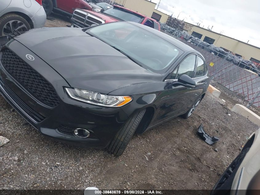 2014 Ford Fusion Titanium VIN: 3FA6P0K92ER376357 Lot: 38643675