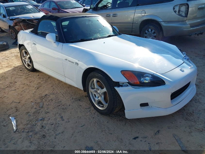 2001 Honda S2000 VIN: JHMAP11411T007352 Lot: 38644469