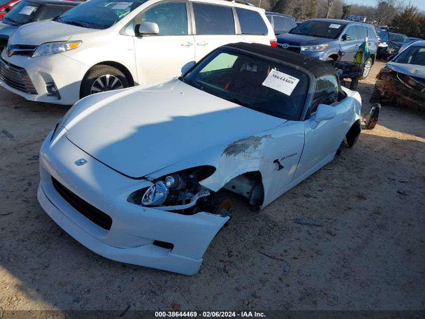 2001 Honda S2000 VIN: JHMAP11411T007352 Lot: 38644469