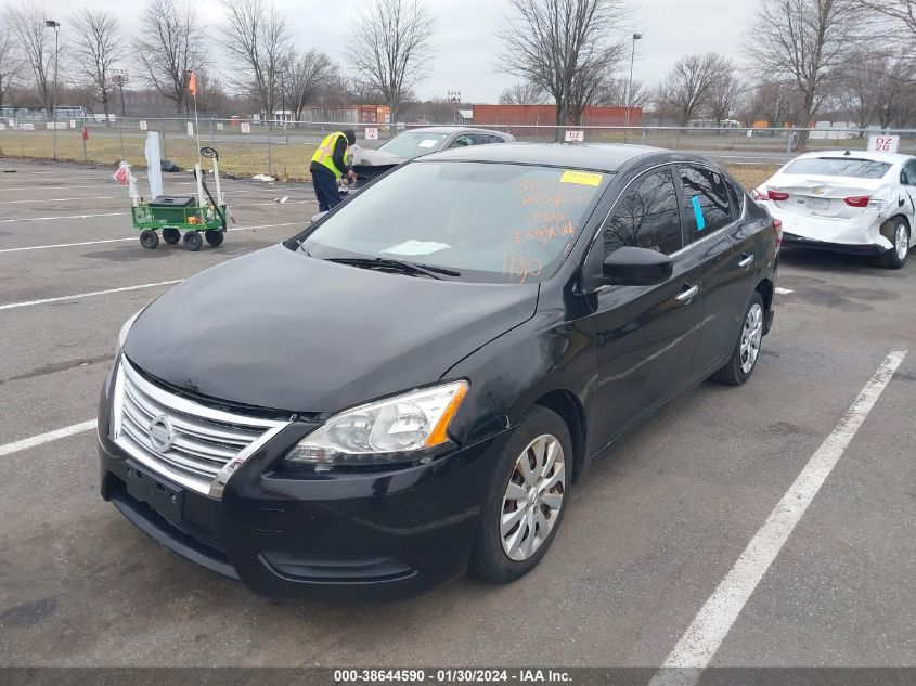 2015 Nissan Sentra S VIN: 3N1AB7APXFY362504 Lot: 38644590