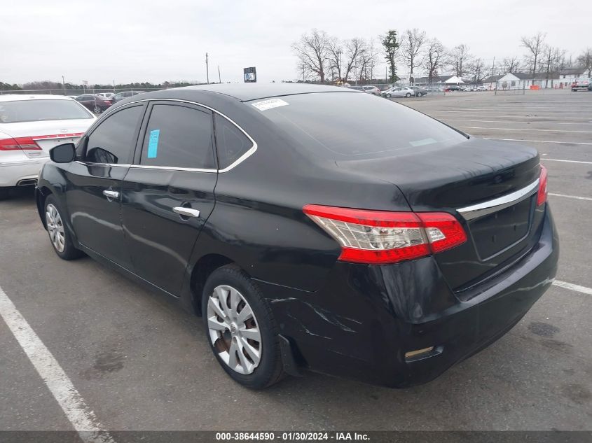 2015 Nissan Sentra S VIN: 3N1AB7APXFY362504 Lot: 38644590