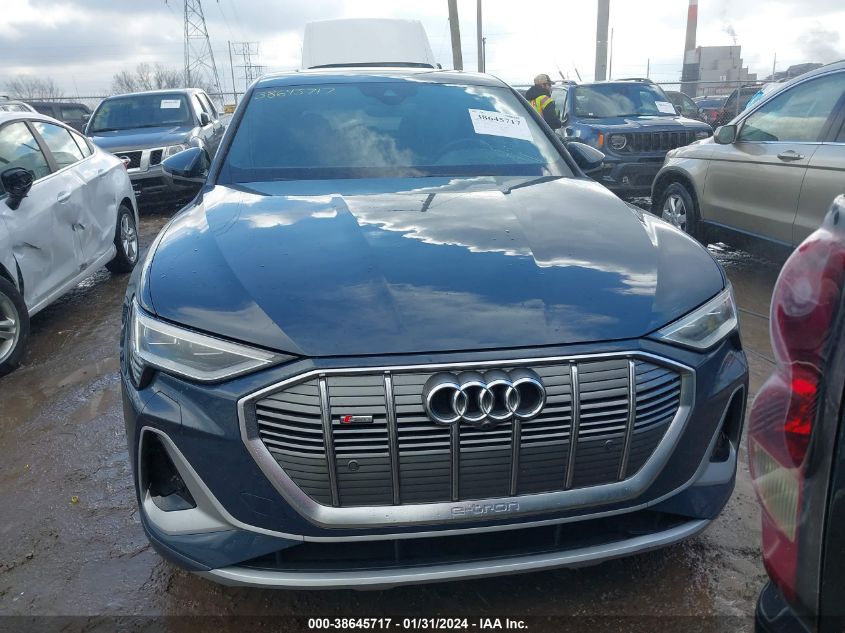 2020 Audi E-Tron Sportback Prestige Quattro VIN: WA13ABGE1LB035267 Lot: 38645717