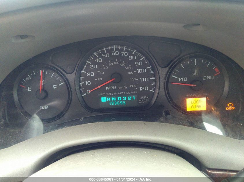 2004 Chevrolet Impala VIN: 2G1WF52E349292603 Lot: 38645961