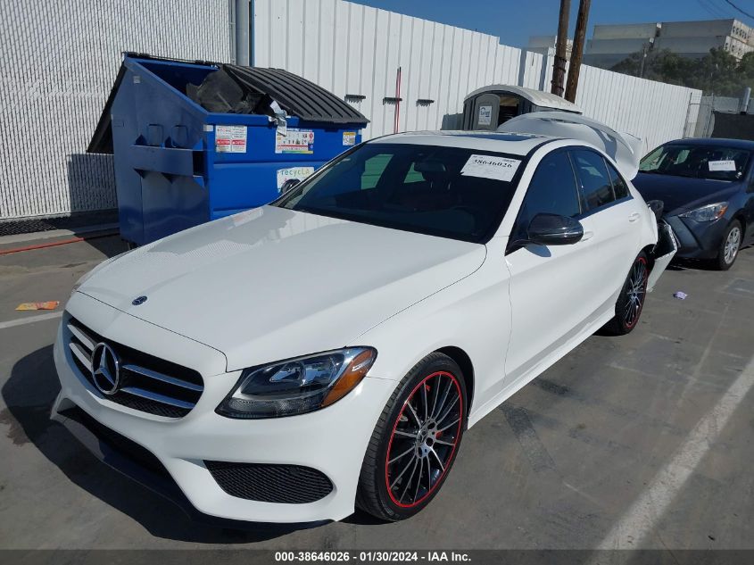 VIN 55SWF4JB3JU269787 2018 MERCEDES-BENZ C no.2