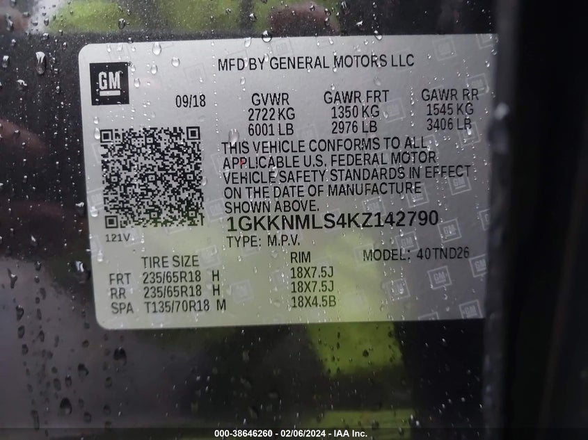 2019 GMC ACADIA SLT-1 - 1GKKNMLS4KZ142790