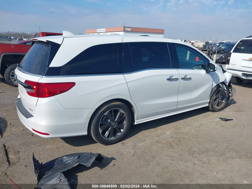 VIN 5FNRL6H97NB022736 2022 HONDA ODYSSEY ELITE
