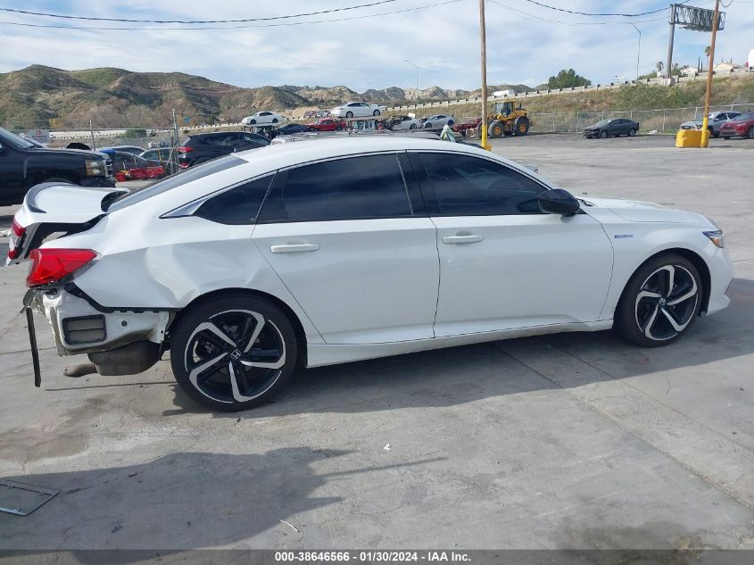 2022 Honda Accord Hybrid Sport VIN: 1HGCV3F26NA032222 Lot: 38646566