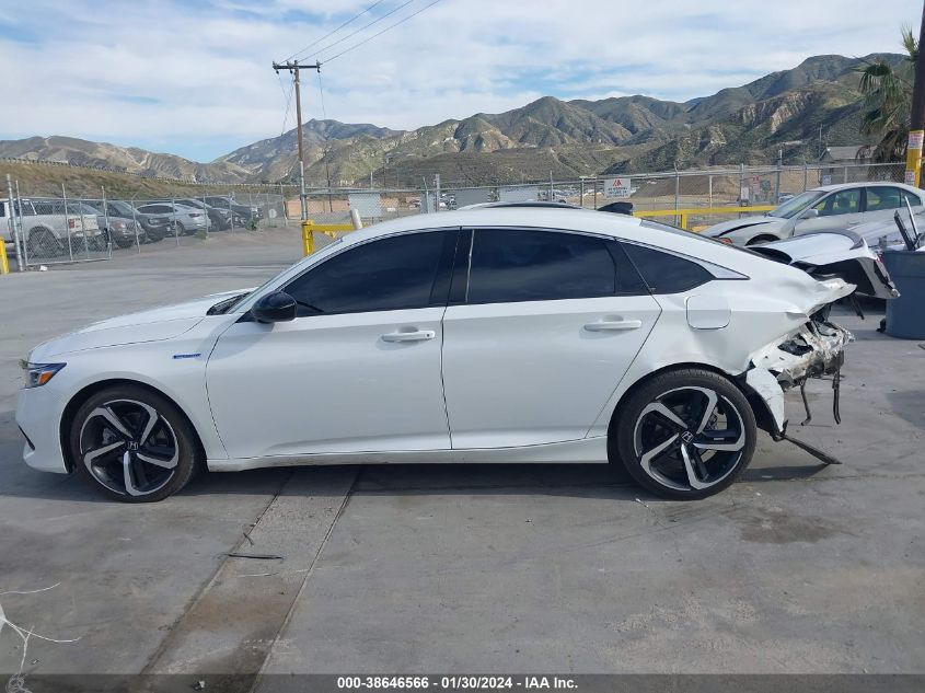 2022 Honda Accord Hybrid Sport VIN: 1HGCV3F26NA032222 Lot: 38646566