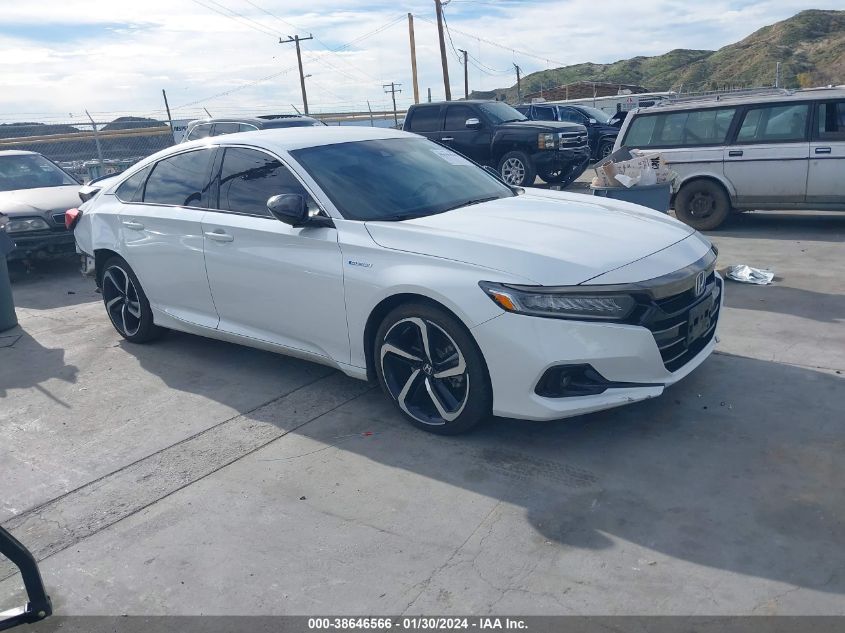 2022 Honda Accord Hybrid Sport VIN: 1HGCV3F26NA032222 Lot: 38646566