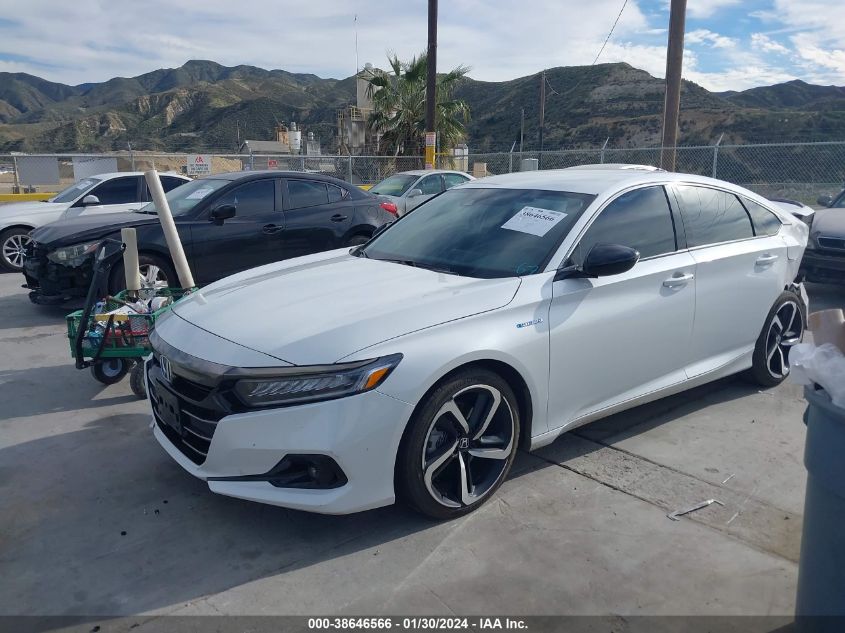 2022 Honda Accord Hybrid Sport VIN: 1HGCV3F26NA032222 Lot: 38646566