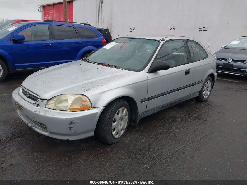 1998 Honda Civic Dx VIN: 2HGEJ6347WH115155 Lot: 38646704