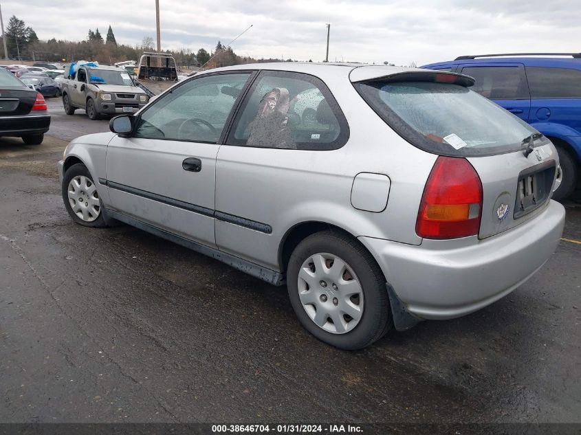 1998 Honda Civic Dx VIN: 2HGEJ6347WH115155 Lot: 38646704