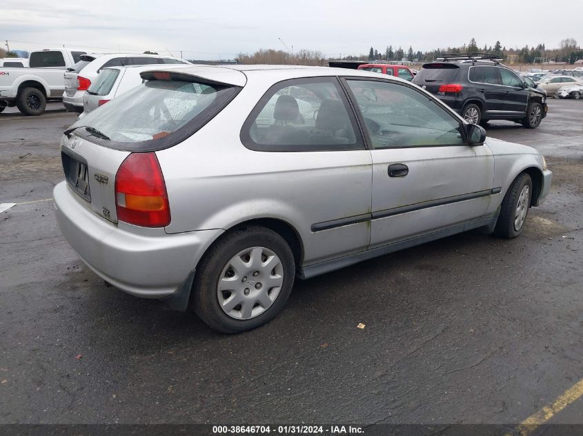 1998 Honda Civic Dx VIN: 2HGEJ6347WH115155 Lot: 38646704