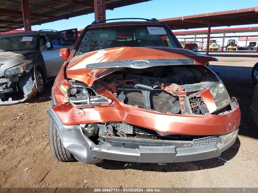 2009 Kia Borrego Lx/Ex VIN: KNDJJ741495025724 Lot: 38647111