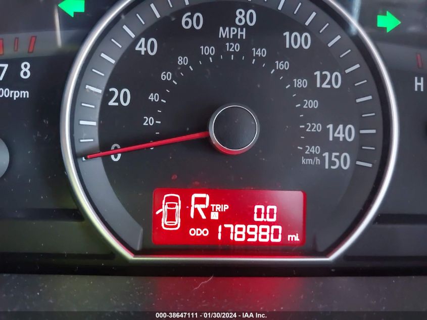 2009 Kia Borrego Lx/Ex VIN: KNDJJ741495025724 Lot: 38647111