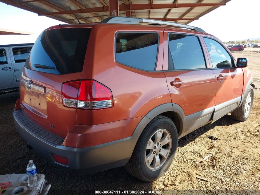 2009 Kia Borrego Lx/Ex VIN: KNDJJ741495025724 Lot: 38647111