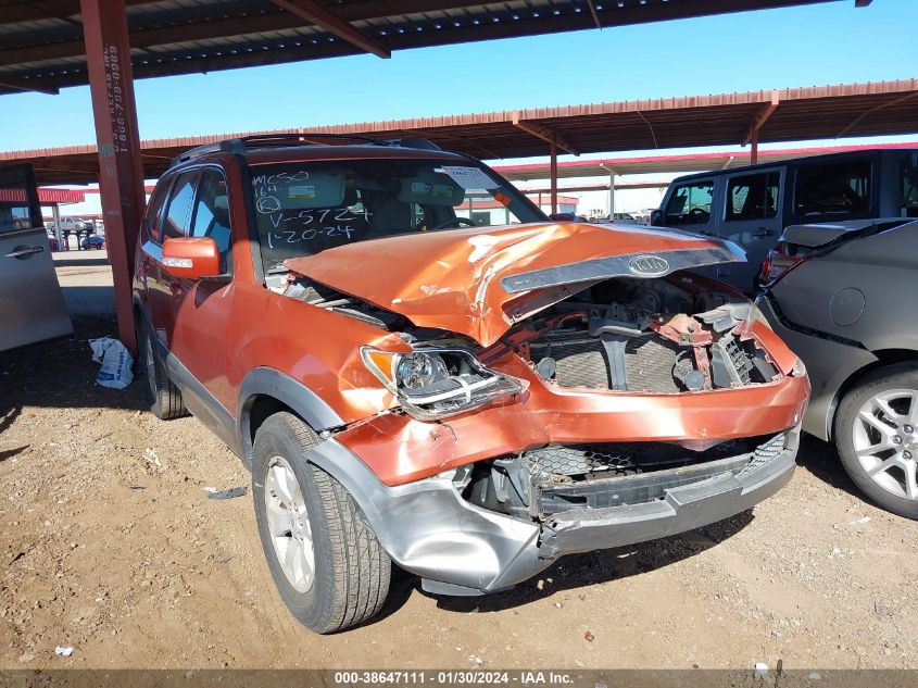 2009 Kia Borrego Lx/Ex VIN: KNDJJ741495025724 Lot: 38647111