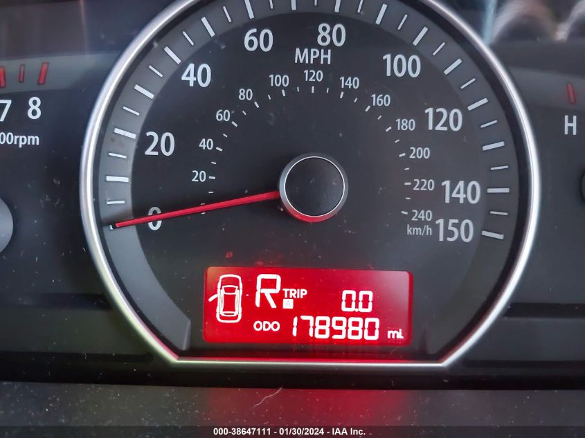 2009 Kia Borrego Lx/Ex VIN: KNDJJ741495025724 Lot: 38647111