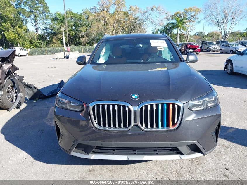 2022 BMW X3 Sdrive30I VIN: 5UX43DP02N9K81810 Lot: 38647209