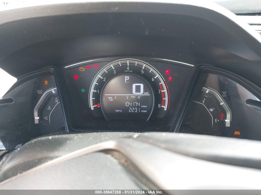 2017 HONDA CIVIC VIN: SHHFK7H46HU426985