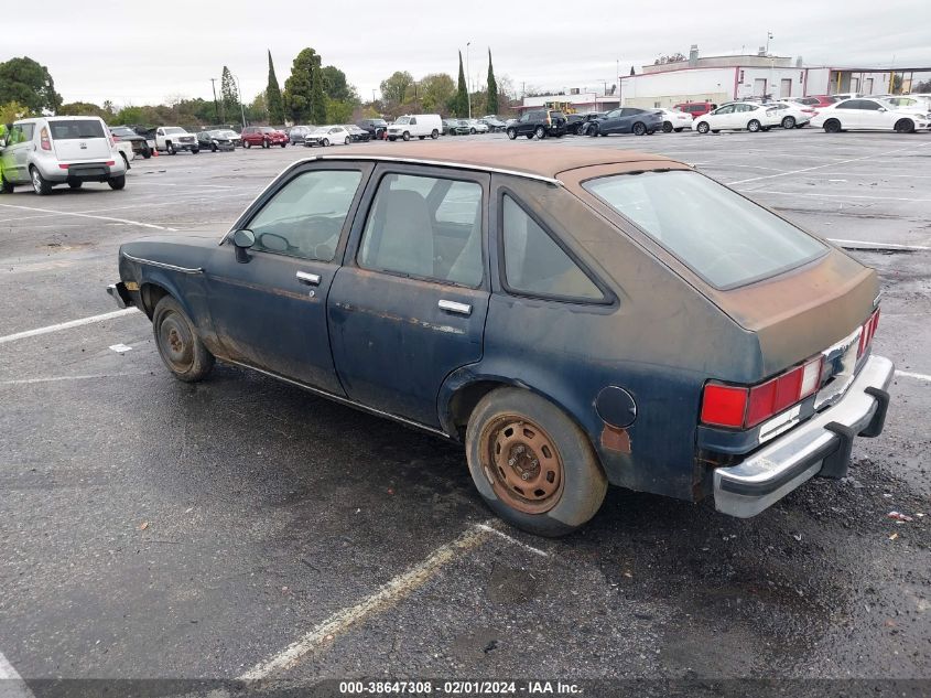 1981 Chevrolet Chevette VIN: 1G1AB6899BA169749 Lot: 38647308