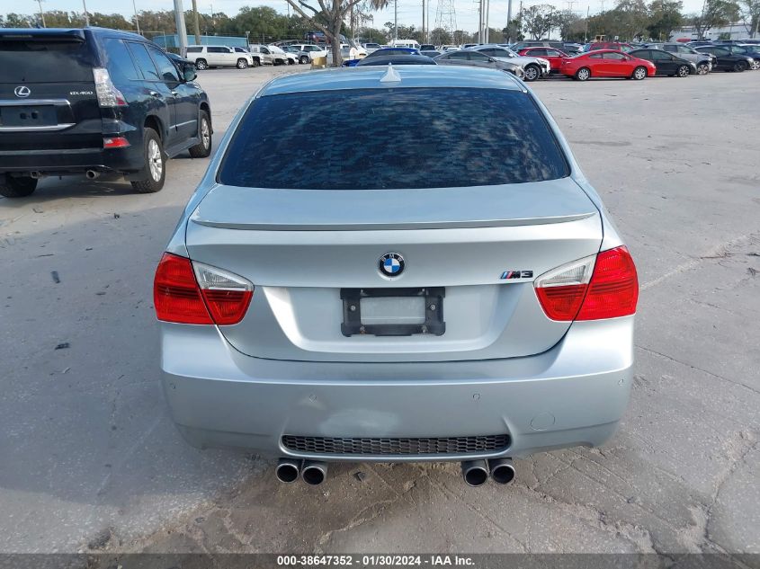 2008 BMW M3 VIN: WBSVA93518E041095 Lot: 38647352