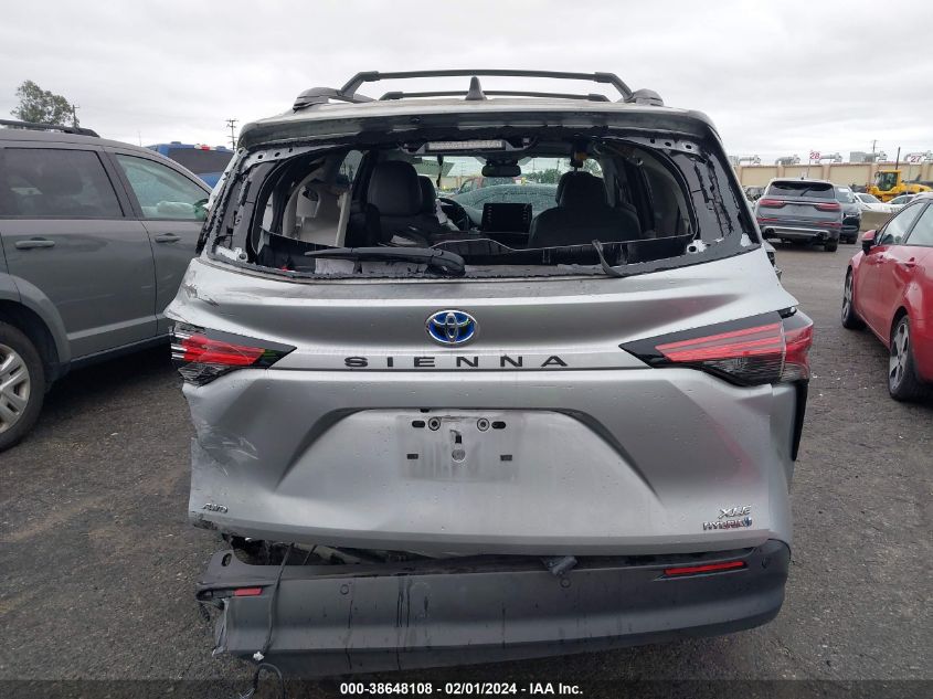 2022 Toyota Sienna Xle VIN: 5TDJSKFC9NS063534 Lot: 38648108