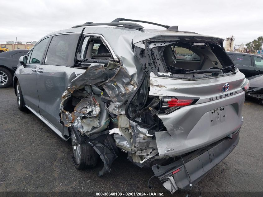 2022 Toyota Sienna Xle VIN: 5TDJSKFC9NS063534 Lot: 38648108