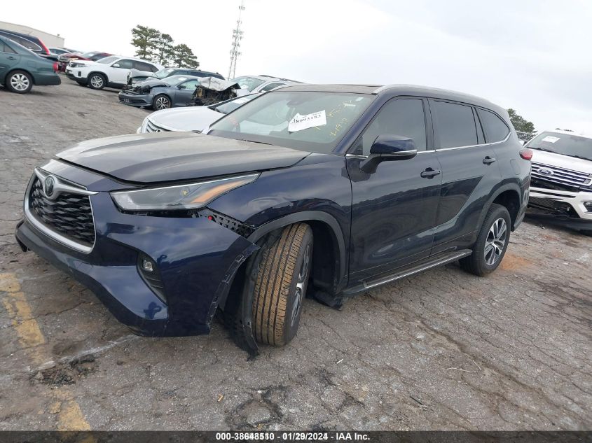 2023 Toyota Highlander Xle VIN: 5TDKDRAH6PS021948 Lot: 38648510