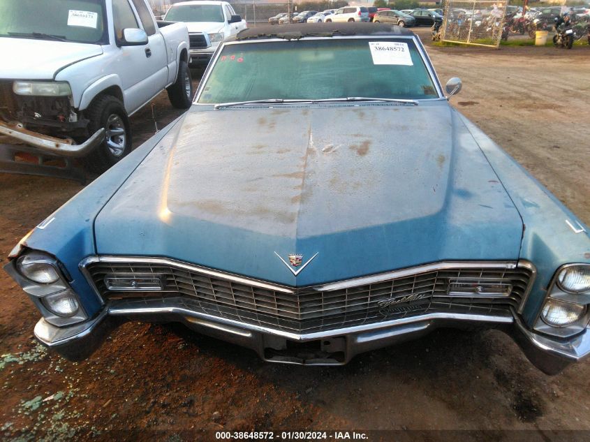 1967 Cadillac Deville VIN: B7196220 Lot: 38648572