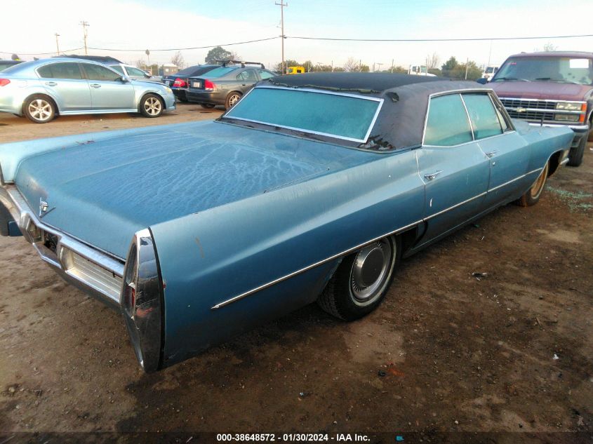 1967 Cadillac Deville VIN: B7196220 Lot: 38648572