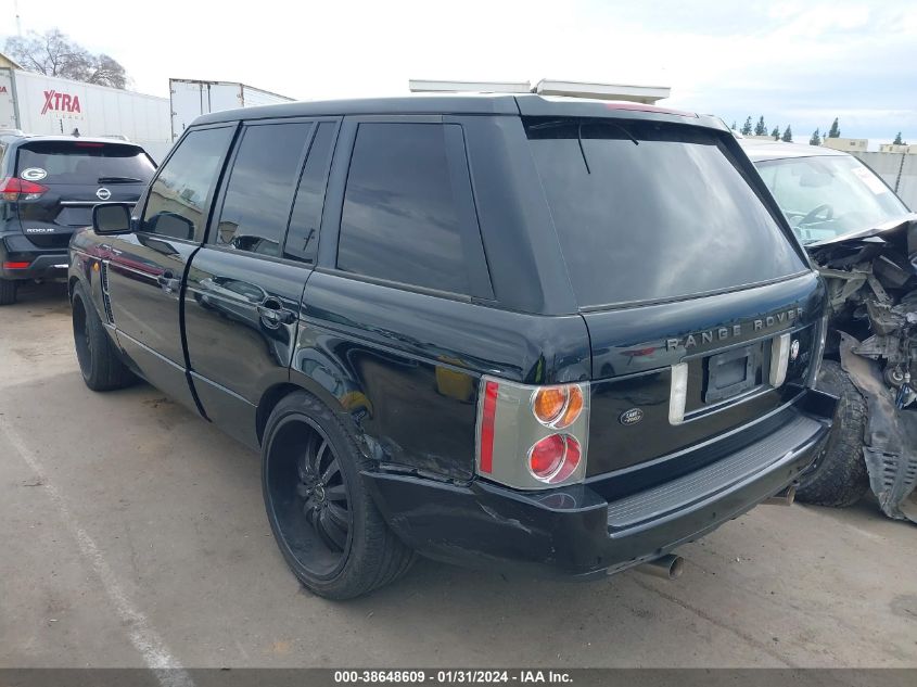2003 Land Rover Range Rover Hse VIN: SALME11493A118582 Lot: 38648609