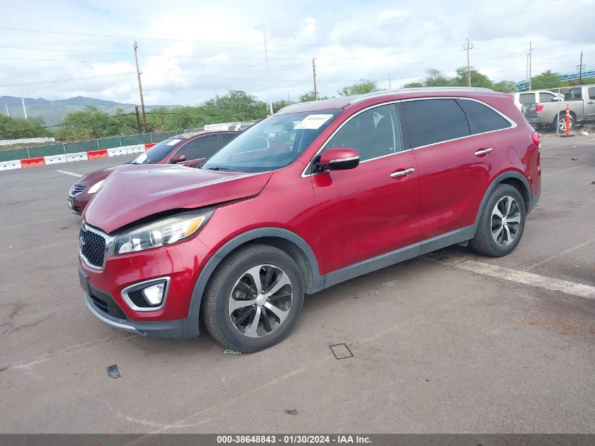 2016 Kia Sorento 2.0T Ex VIN: 5XYPH4A17GG032745 Lot: 38648843