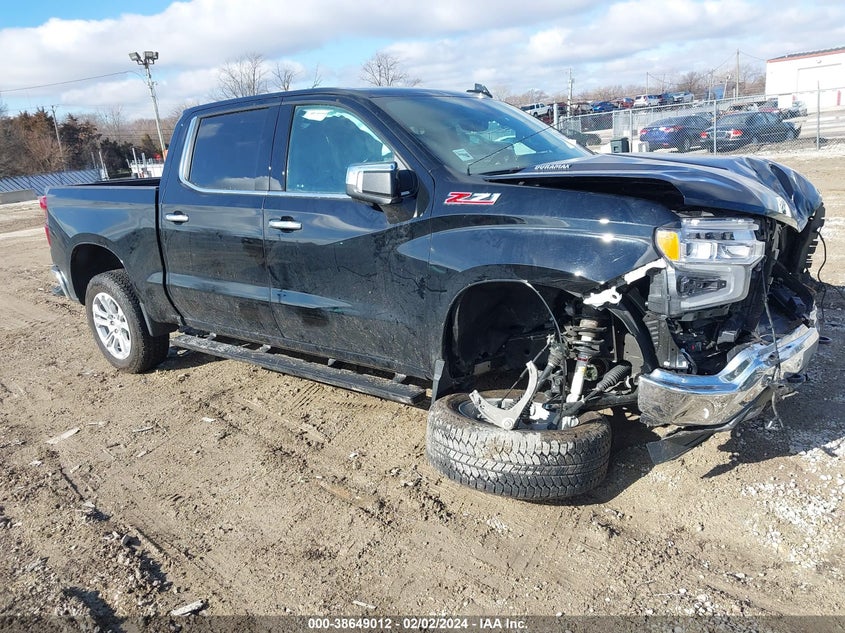 VIN 3GCUDGE86PG223582 2023 CHEVROLET SILVERADO 1500 4WD  SHORT BED LTZ